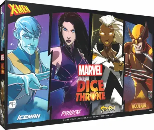 DICE THRONE MARVEL - Iceberg, Psylocke, Tornade, Wolverine